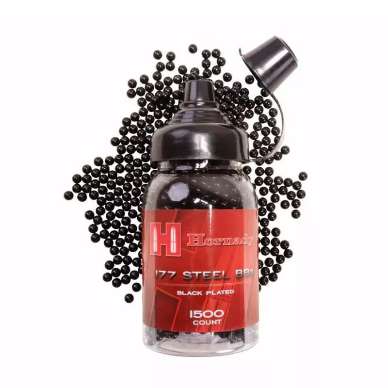 .177 Cal Black Steel BB's - Hunt Gear Supply
