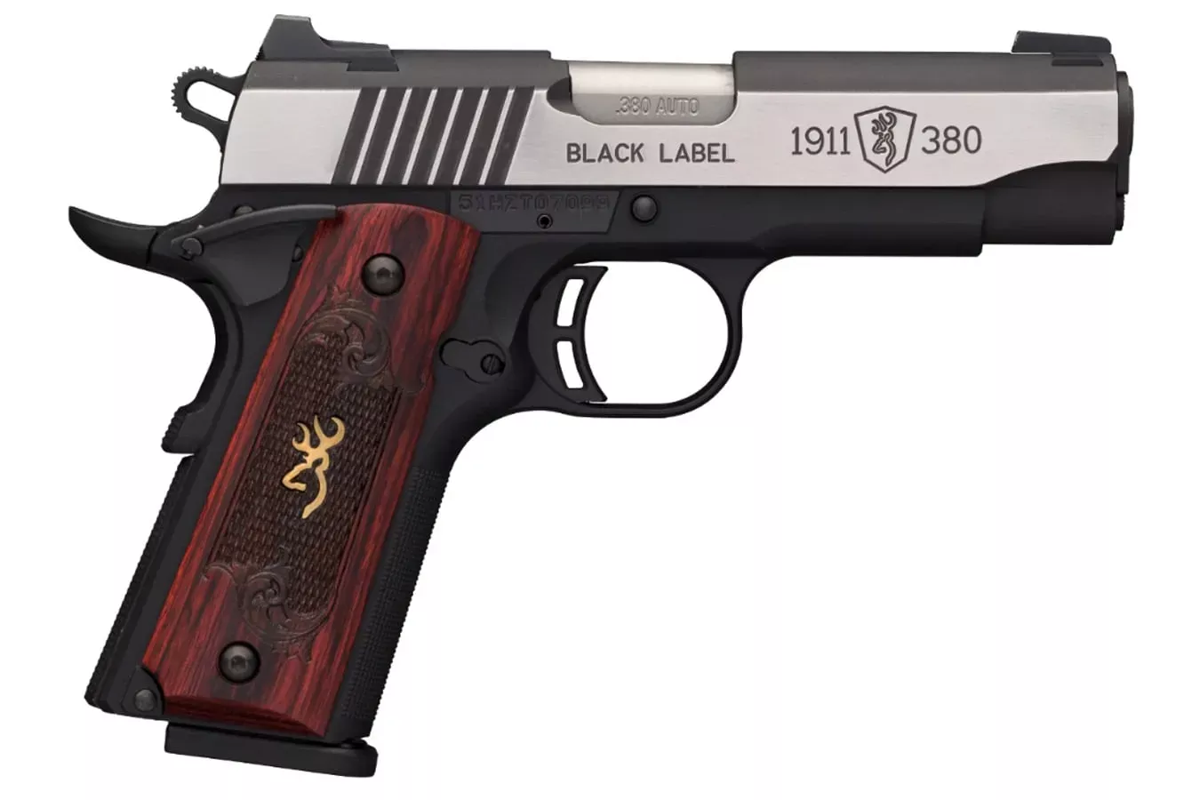 Browning 1911-380 Medallion Pro 380 ACP Semi-Auto Pistol with Gold Inlay Buckmark in Grip - Hunt Gear Supply